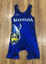 Augustana University Vikings Cradle Gear Team Issued College Wrestling Singlet M