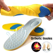 Orthotic Shoe Insoles Insert Flat Feet High Arch Support for Plantar Fasciiti US