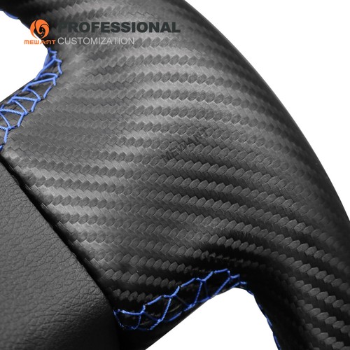 DIY Synthetische Wildleder Carbon Faser Lenkradbezug für Subaru Forester Impreza - Picture 5 of 11