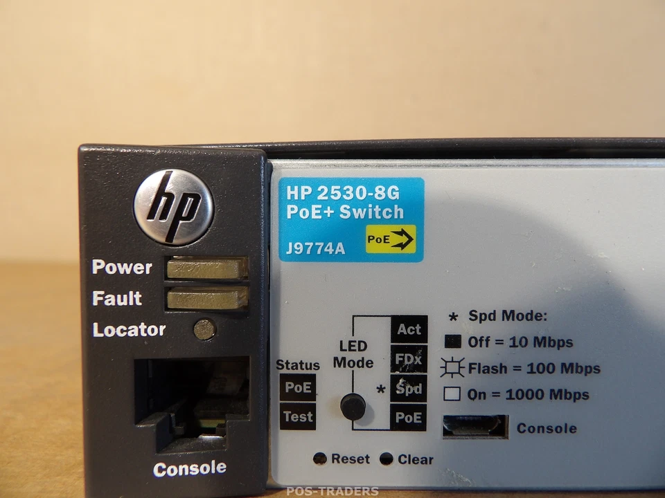 HP ProCurve 2530-8G PoE+ J9774A 8-Port Gigabit Ethernet Switch - EXCL RACK EARS - Bild 2 von 4