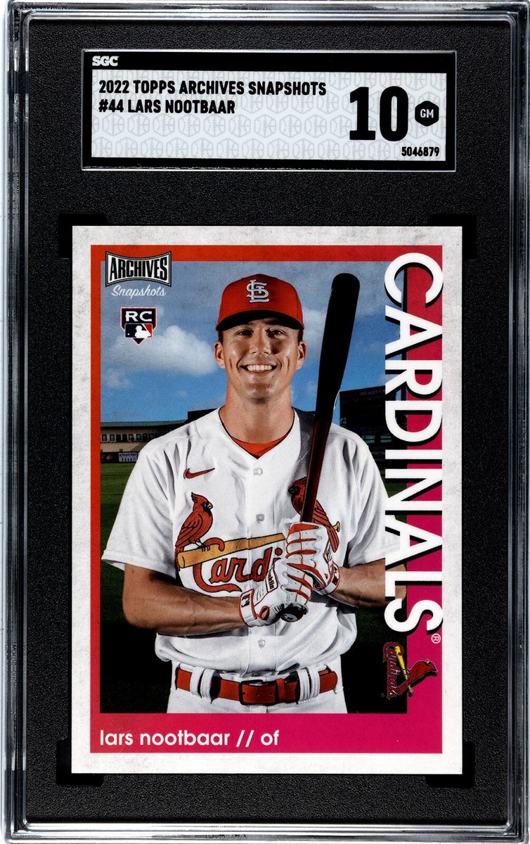 2022 Topps Archives Snapshots #44 Lars Nootbaar Rookie SGC 10 GEM 