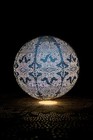 Solar Lantern - LED Outdoor Hanging & Table Light - Blue Globe