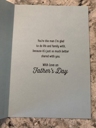 Tarjeta de felicitación religiosa de 5”x7” Día del Padre para mi esposo con amor - Imagen 5 de 10