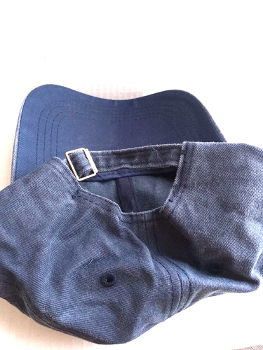 Casquette/chapeau de baseball réglable en toile bleue denim vieilli " Le chuchoteur de poisson " - Photo 6/6