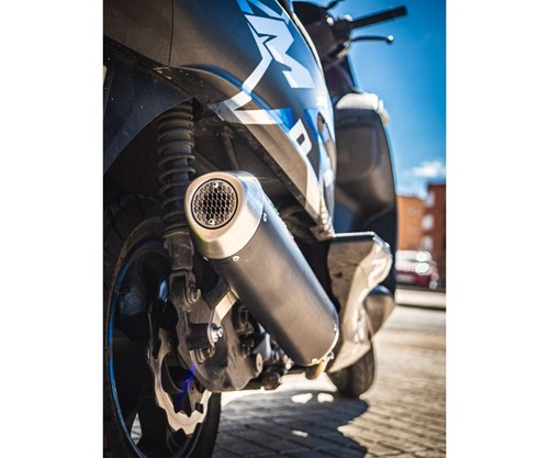 Scarico Completo GPR Evo4 Road Racing Nero opaco per Kymco Xciting 400 2021 2022 - Foto 2 di 6