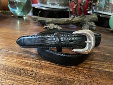 Mexican Sterling Silver Chunky Belt Buckle Nu Faux     Belt 1  - 31-33    