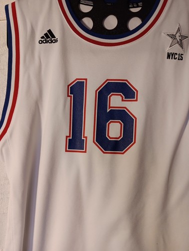 Youth XL Adidas 2015 NBA ALL-STAR Game EAST Jersey Pau Gasol 16 Chicago Bulls VG - Picture 4 of 8