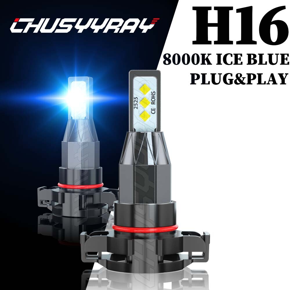 5202 LED Fog Lamp for GMC Sierra 1500 2008-2015 8000K Ice Blue