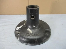 Vtg City of Chicago Metal Pole Base for Street Bus Stop or Meter Signs RETIRED