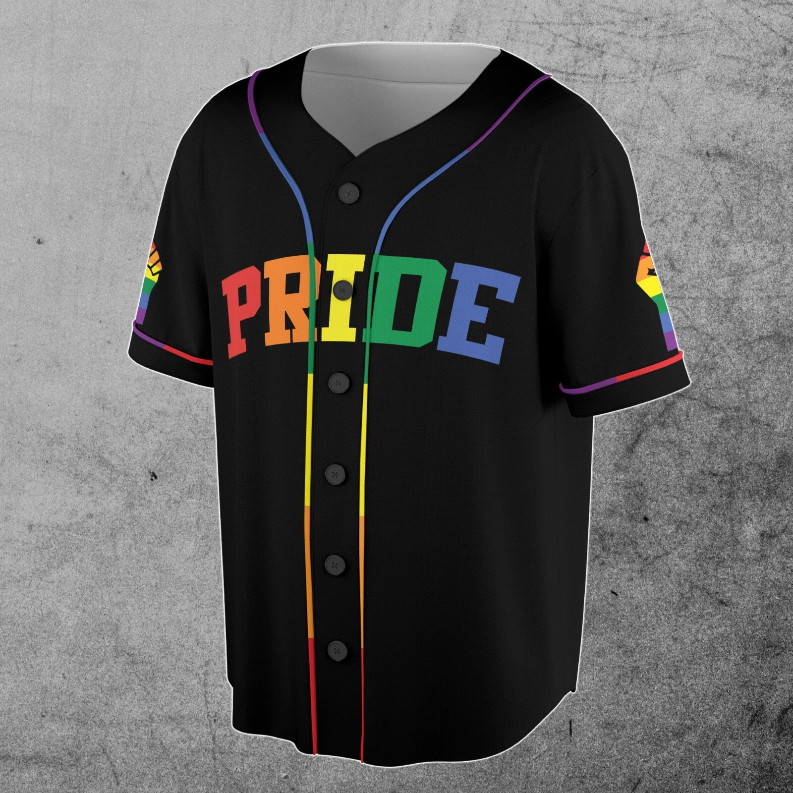 We Are Human Rainbow Pride Month LGBT Team Unisex Baseball Jersey