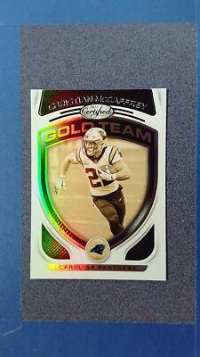 2021 Certified CHRISTIAN MCCAFFREY #GT-9 Gold Team Carloina Panthers ~JU02A