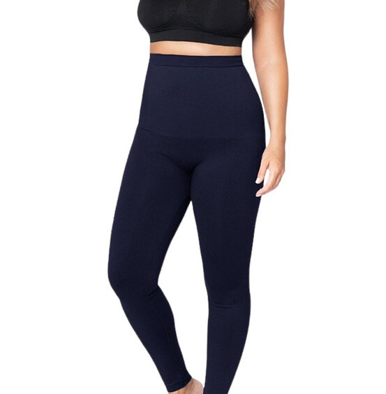 Empetua High Waisted Navy Blue Shaping Leggings Size Small Style