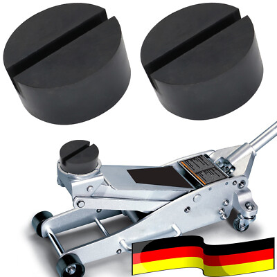 2X Gummipuffer Bühne Klotz Wagenheber Gummiauflage für Rangierwagenheber