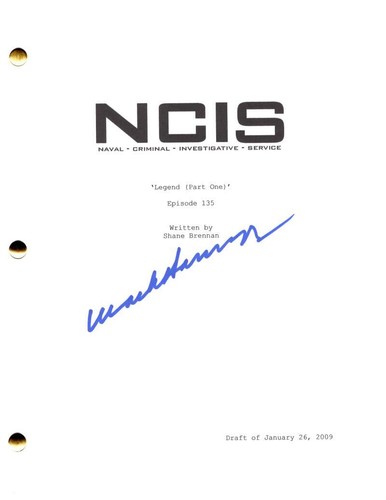 Mark Harmon Signed Autograph NCIS Episode Script Screenplay - Leroy Jethro Gibbs