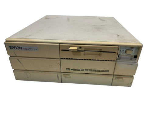 Vintage Epson Equity 1 + Q301A Retro Desktop Computer PC