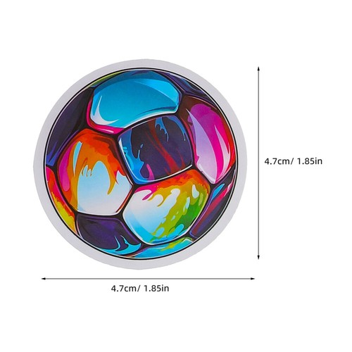 2 Count Fußball-Aufkleber Sportaufkleber Für Jungen Fußball-Klebeaufkleber - Afbeelding 5 van 12