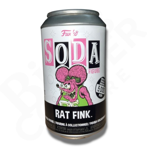 Funko Vinyl Soda: Rat Fink - BLACK - Limited Edition Can /5000 & Figure /2900 - Picture 3 of 16