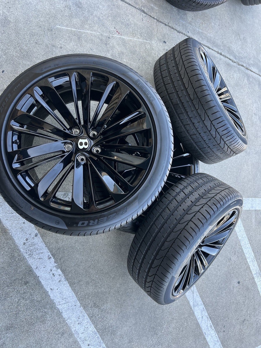 22” Bentley Bentayga PL71 Blackline SPEED Black Factory OEM Wheels