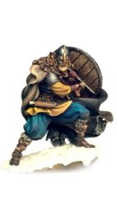 Viking with Sword and Shield 54mm Painted Tin Toy Soldier Pre-Sale Art Level
