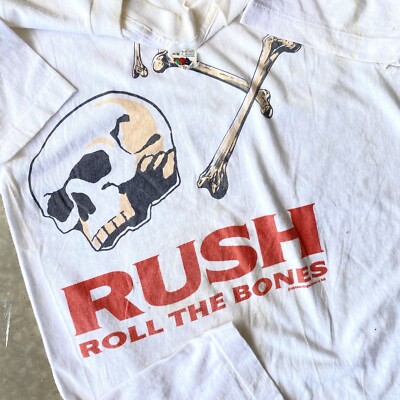 Vintage RUSH roll the bones tour shirt Single Stitch 90s
