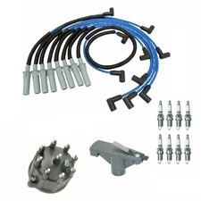 NGK Tune Up Kit Spark Plugs &Cap For Dodge Ram Dakota Durango Magnum 5.2 5.9 V8