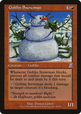 Goblin Snowman #64 (HP) Timeshifted TSB Magic MTG