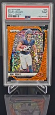 2024 Panini Prizm Rome Odunze Orange Disco Prizm RC Chicago Bears PSA 9