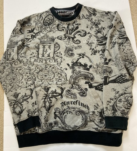 Vintage Y2K ENYCE Sweatshirt With Front Pocket Street Wear XXL - Picture 7 of 9