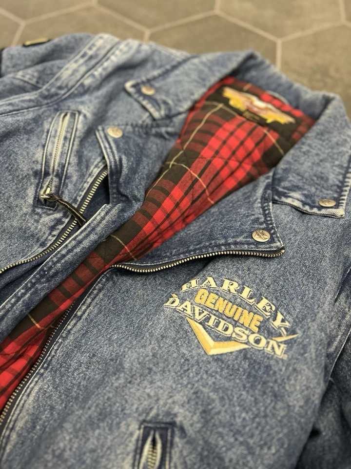Harley Davidson Denim Jacket - Image 2 of 4