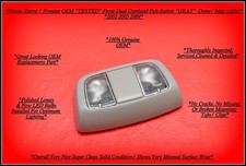 0204 Xterra Frontier Dome Map Light Gray Oem Dual Lens Tested 0204 Xterra Frontier Dome Map Light Gray Oem Dual Lens Tested