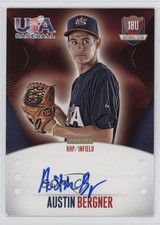 2014 USA Baseball Box Set 18U National Team Signatures Austin Bergner Auto 0b6c