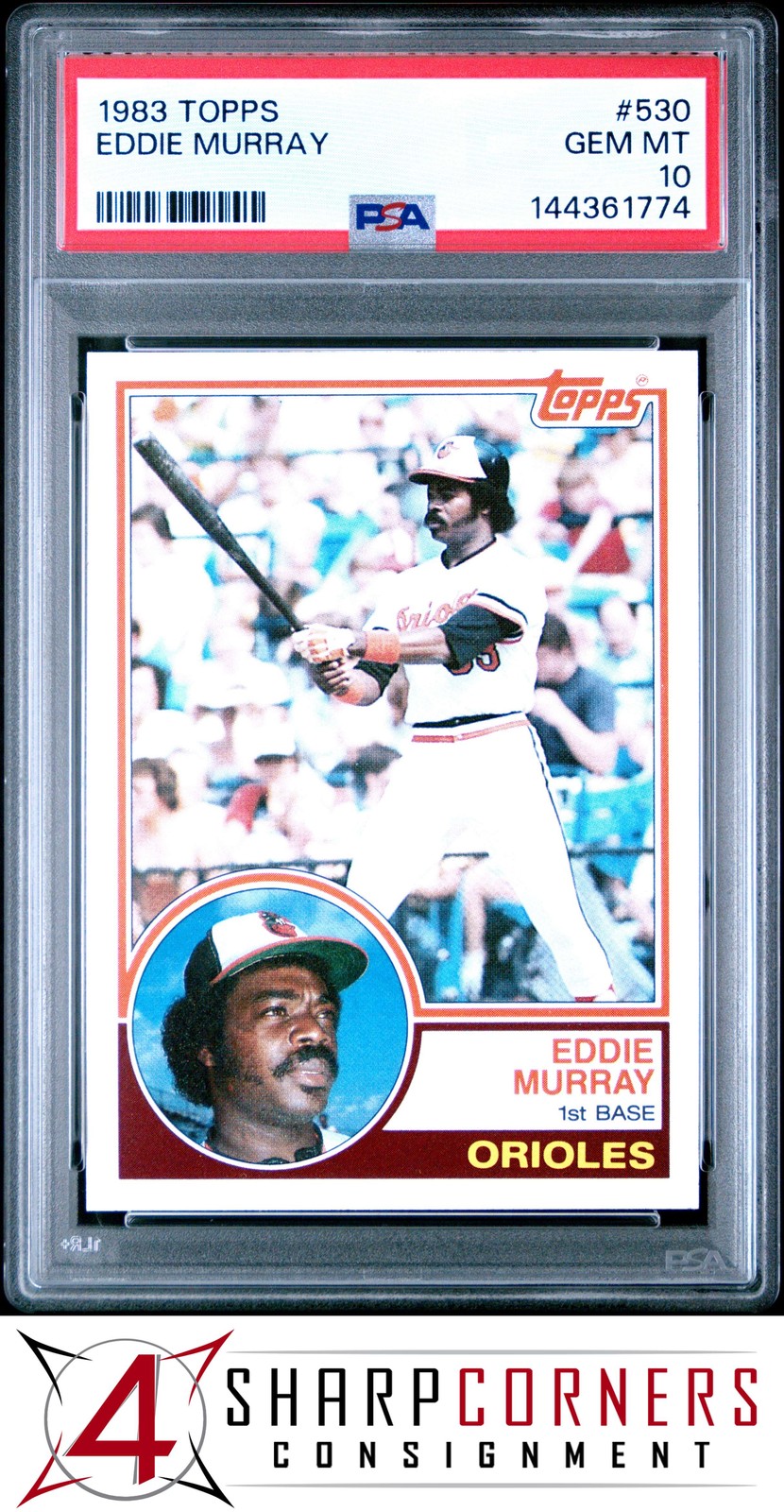 1983 TOPPS #530 EDDIE MURRAY ORIOLES HOF PSA 10