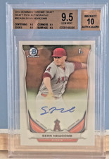 2014 Bowman Draft Chrome Sean Newcomb Auto #BCA-SN BGS 9.5/10 GEM MINT LA Angels