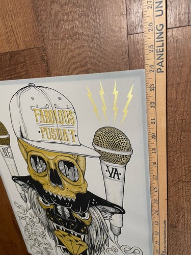 PUSHA T & Fabolous CONCERT POSTER-Hip Hop, Rap Music Royal Oak Michigan 24x18” - Picture 11 of 11