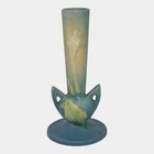 Roseville Thornapple Blue 1937 Vintage Art Deco Pottery Ceramic Bud Vase 813-7