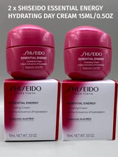 2x Shiseido Essential Energy Hydrating Day Cream 15ml/0.5oz Each | Value Duo Set