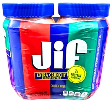Jif Extra Crunchy Peanut Butter 2 Packs x 48 Oz.