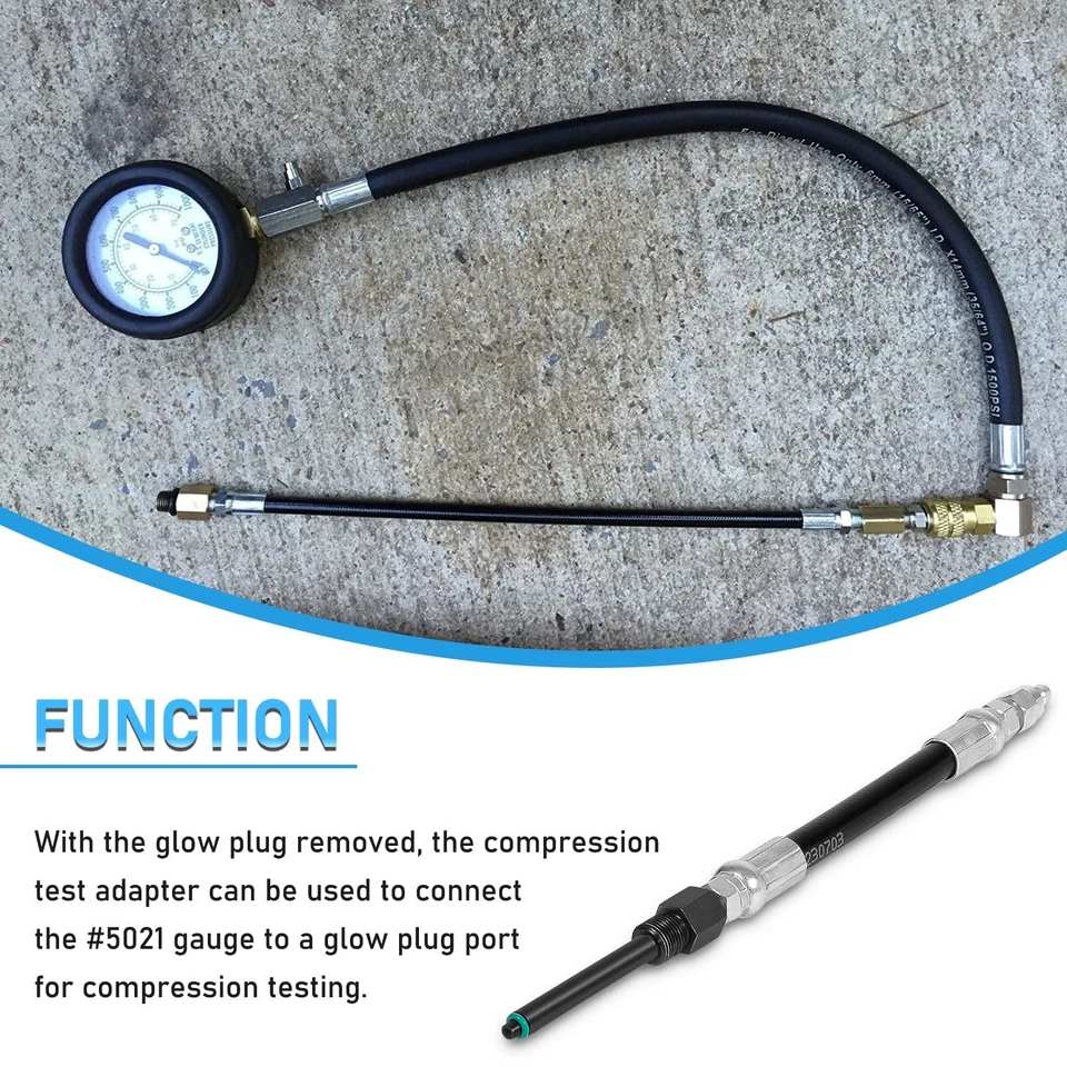 6660 Diesel Compression Tester Adapter Hose with O-Ring For 2003-2006 Ford 6.0L - Bild 4 von 4