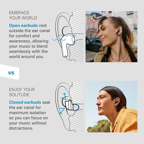 Sennheiser ACCENTUM Wireless Earbuds - Ear Buds with Open Design Dynamic NEW - 第 7/9 張圖片