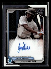 2024 Bowman Chrome Janero Miller Prospect Autographs auto card