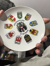 Unknown Crested China Plate With Austrian Crest