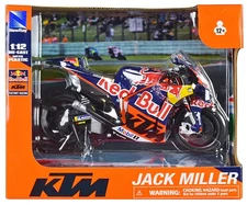 NEW RAY 1:12 KTM RC16 MOTORCYCLE #43 JACK MILLER MOBIL 1 OUT OF PRODUCTION NEW!!