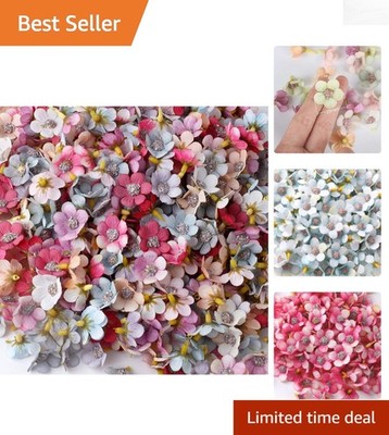 50 Multicolor Mini Silk Daisies - Perfect for DIY Crafts & Event Decoration