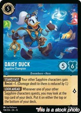 Daisy Duck - Sapphire Champion 10 - 158/204 Lorcana TCGNM