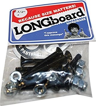 Shortys Longboard Hardware Pack Black 1 1/2 inch