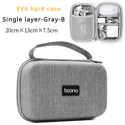 Hard Case Large Capacity Digital Storage Bag Travel Power Bank Data Cable Organi