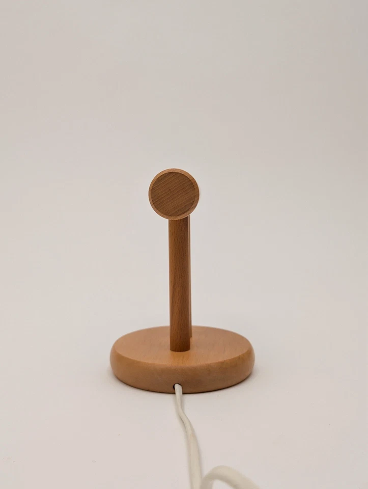 Lámpara de pared de haya minimalista escandinava, años 70, Foto 2 de 4