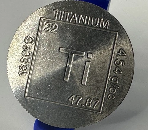 One Ounce TITANIUM 999 Fine NM Thick Gorgeous Coin 🔥🔥🔥