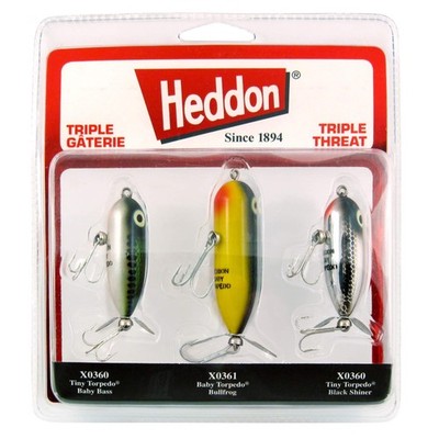 Torpedo Prop-Bait Topwater Fishing Lure with Spinner Action, Triple Threat 3-...