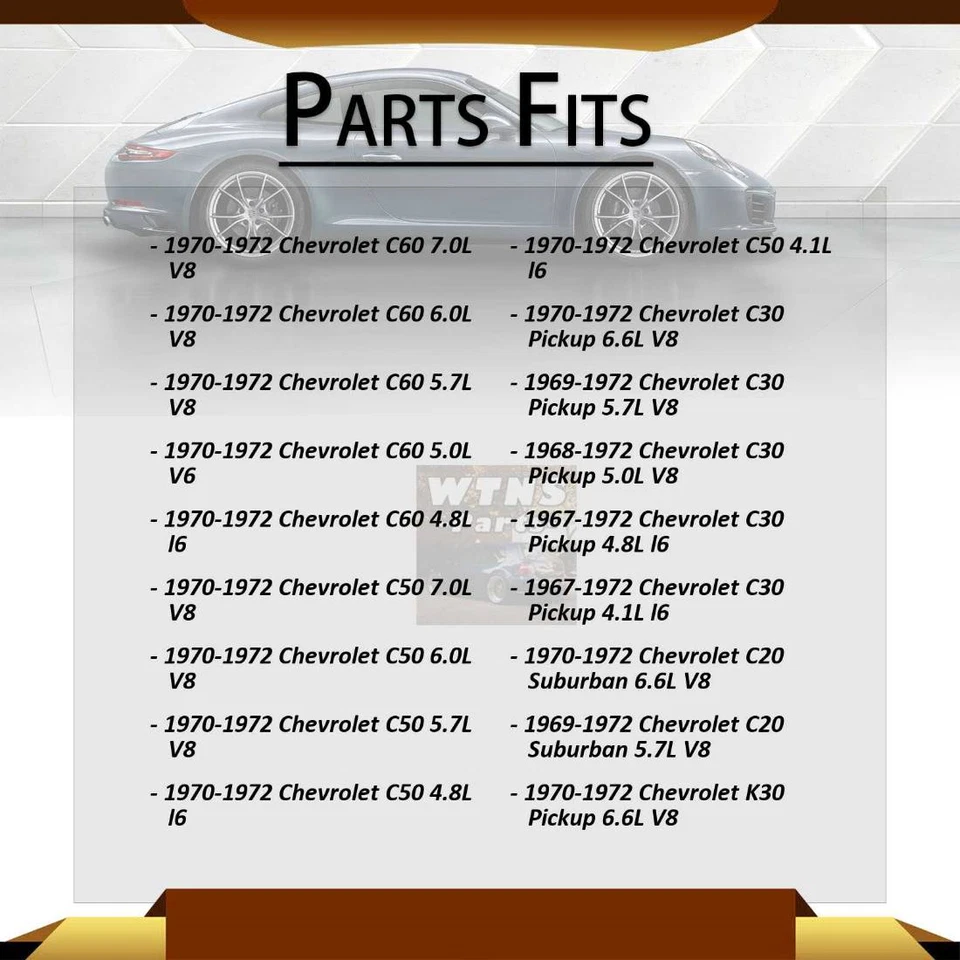 Limpador de para-brisa dianteiro 2 peças para Chevrolet C10 Pickup 5.0L 1968-1972 - Imagem 4 de 4